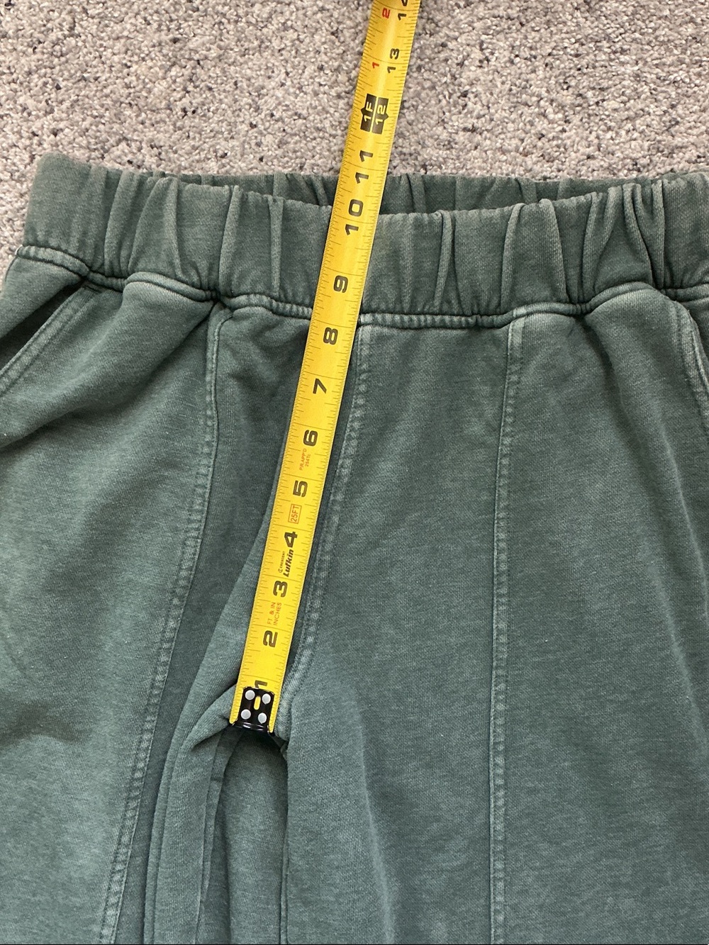 New Rae Mode Brailyn Wide Leg Barrel Sweatpants ~ Mineral Wash Green - Picture 8 of 12